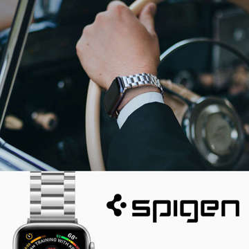 Bransoleta Spigen Modern Fit Band do Apple Watch 4/5/6/7/8/SE/Ultra (42/ 44/ 45/ 49 mm) silver