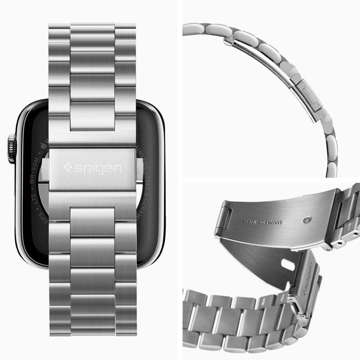 Bransoleta Spigen Modern Fit Band do Apple Watch 4/5/6/7/8/SE/Ultra (42/ 44/ 45/ 49 mm) silver