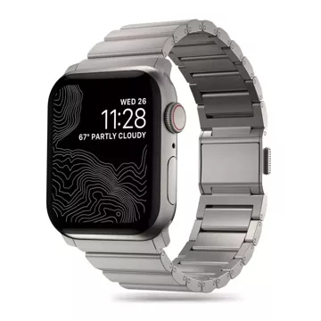 Bransoleta Steelband pasek do Apple Watch 4 / 5 / 6 / 7 / 8 / 9 / Se / Ultra 1 / 2 (42 / 44 / 45 / 49 Mm) Titanium