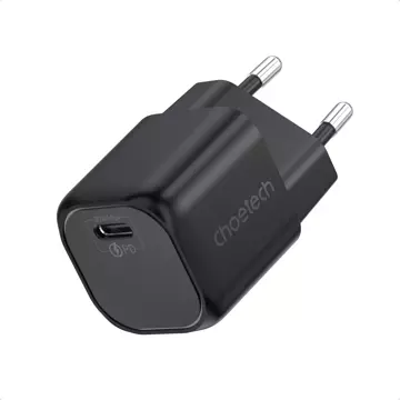 Choetech ładowarka sieciowa GaN USB Typ C PD 30W czarny (PD5007)