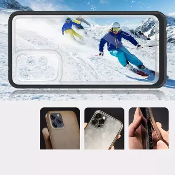 Clear 3in1 etui do Samsung Galaxy A53 5G żelowy pokrowiec z ramką czarny