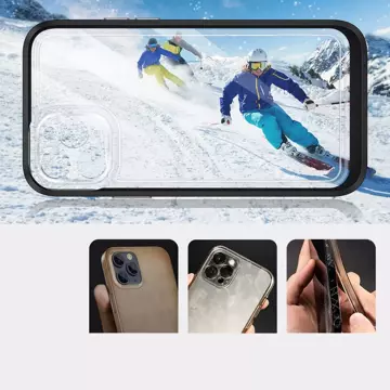 Clear 3in1 etui do iPhone 11 Pro Max żelowy pokrowiec z ramką czarny