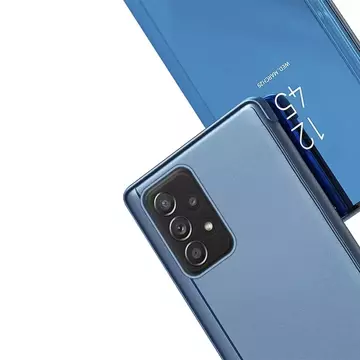 Clear View Case futerał etui z klapką Samsung Galaxy A73 niebieski