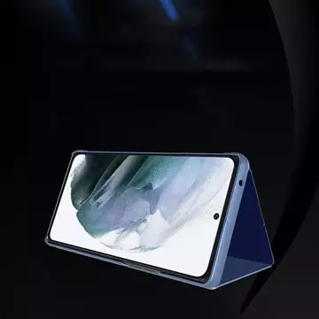 Clear View Case futerał etui z klapką Samsung Galaxy S22 Ultra czarny