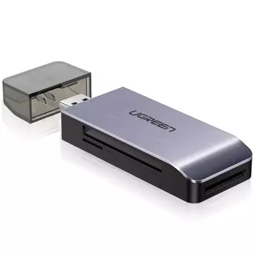 Czytnik kart UGREEN SD / micro SD / CF / MS na USB 3.0 szary (50541)