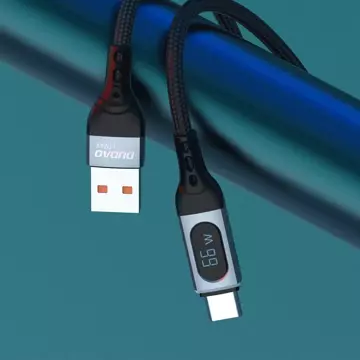 Dudao kabel USB - USB Typ C szybkie ładowanie PD 66W czarny (L7Max)