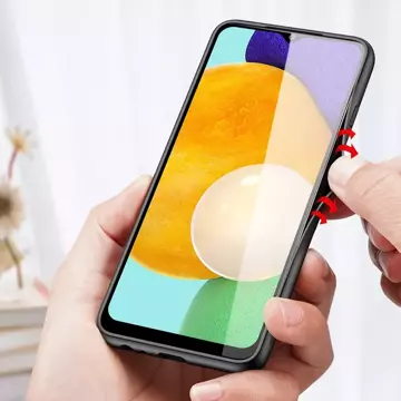 Dux Ducis Fino etui pokrowiec pokryty nylonowym materiałem Samsung Galaxy A03s czarny