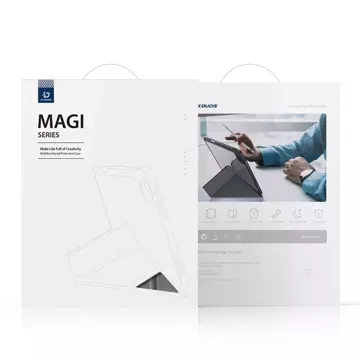 Dux Ducis Magi etui do iPad mini 2021 pokrowiec smart cover z podstawką i schowkiem na Apple Pencil szary