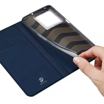Dux Ducis Skin Pro etui Motorola Moto G32 pokrowiec z klapką portfel na kartę podstawka niebieskie
