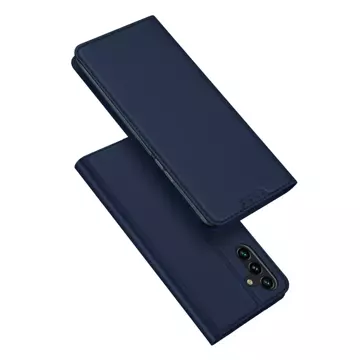 Dux Ducis Skin Pro etui Samsung Galaxy A14 5G pokrowiec z klapką portfel na kartę podstawka niebieskie