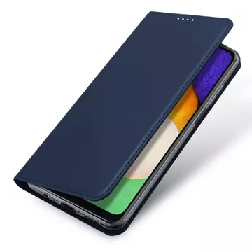 Dux Ducis Skin Pro etui Samsung Galaxy A14 5G pokrowiec z klapką portfel na kartę podstawka niebieskie