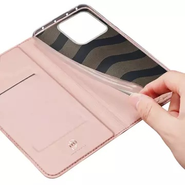 Dux Ducis Skin Pro etui Xiaomi 13 Pro pokrowiec z klapką portfel na kartę podstawka różowe