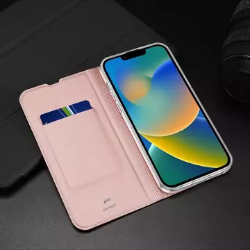 Dux Ducis Skin Pro kabura etui pokrowiec z klapką iPhone 14 Plus złoty