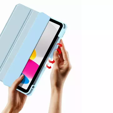 Dux Ducis Toby etui iPad 10.9'' 2022 (10 gen.) pokrowiec z miejscem na rysik Apple Pencil smart cover podstawka różowe