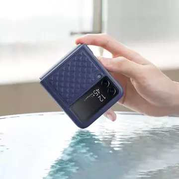 Dux Ducis Venice skórzane etui do Samsung Galaxy Z Flip 3 pokrowiec z naturalnej skóry czerwony