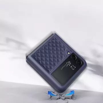 Dux Ducis Venice skórzane etui do Samsung Galaxy Z Flip 3 pokrowiec z naturalnej skóry niebieski