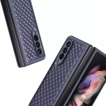 Dux Ducis Venice skórzane etui do Samsung Galaxy Z Fold 3 pokrowiec z naturalnej skóry niebieski