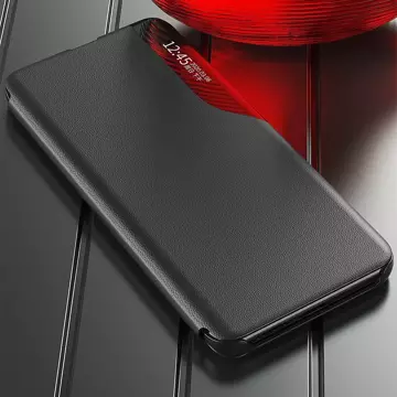 Eco Leather View Case elegancki futerał etui z klapką i funkcją podstawki Samsung Galaxy S22+ (S22 Plus) czarny