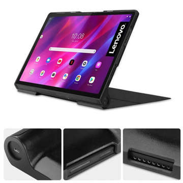 Etui Alogy Book Cover Case do Lenovo Yoga Tab 11 YT-J706X J706 F/L Czarny