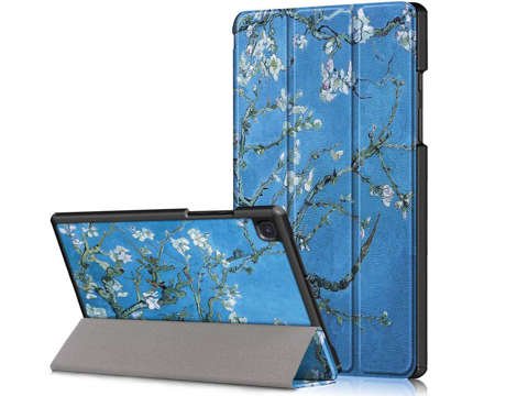 Etui Alogy Book Cover do Galaxy Tab Tab A7 10.4 T500/T505 Kwitnący migdałowiec + Szkło