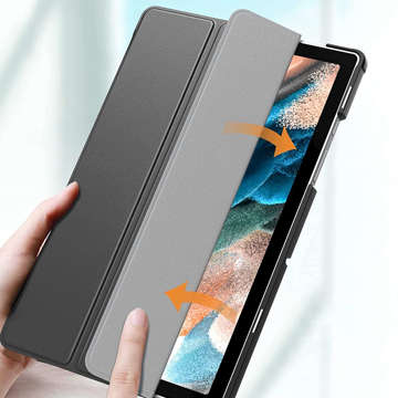 Etui Alogy Book Cover do Samsung Galaxy Tab A8 2021 SM-X200/SM-X205 Szary + Szkło