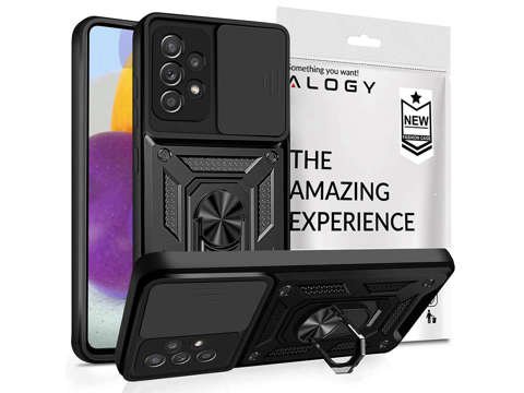 Etui Alogy Camshield Stand Ring z osłonką na aparat do Samsung Galaxy A72 4G/5G