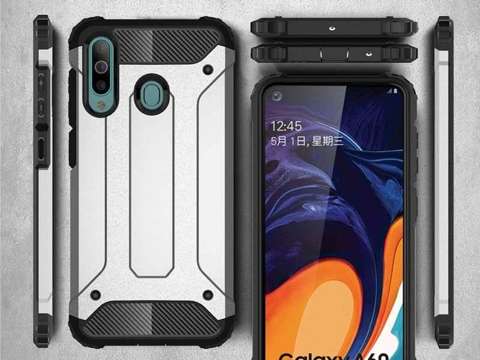 Etui Alogy Hard Armor do Samsung Galaxy A60/M40 czarne + Szkło Alogy