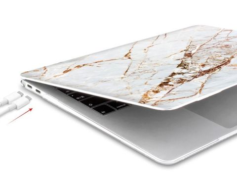 Etui Alogy Hard Case Marble do MacBook Pro 13 2016-2019 Marmur biały 021