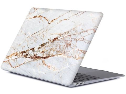 Etui Alogy Hard Case Marble do MacBook Pro 13 2016-2019 Marmur biały 021