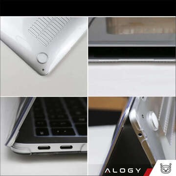 Etui Alogy Hard Case do Apple MacBook Air 13 2021 2020 M1 2019 2018 A2337 A2179 A1932 Przezroczyste