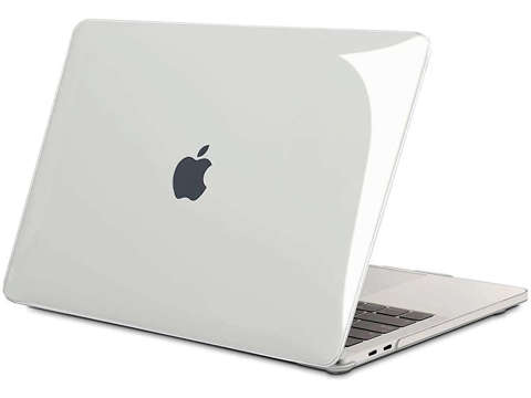 Etui Alogy Hard Case do Apple MacBook Pro 13 M1 2021 Przezroczyste + Folia + Nakładka na klawiaturę + Torba neopren