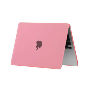 Etui Alogy Hard Case do Apple Macbook Air 13 2022 M2 Matowy Różowy + Nakładka na klawiaturę