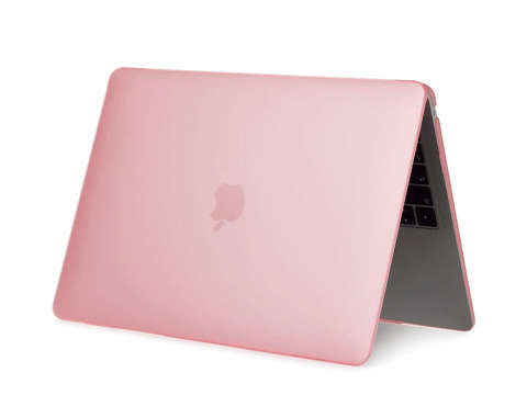 Etui Alogy Hard Case mat do Apple MacBook Air 13 M1 2021 Różowy + Nakładka na klawiaturę