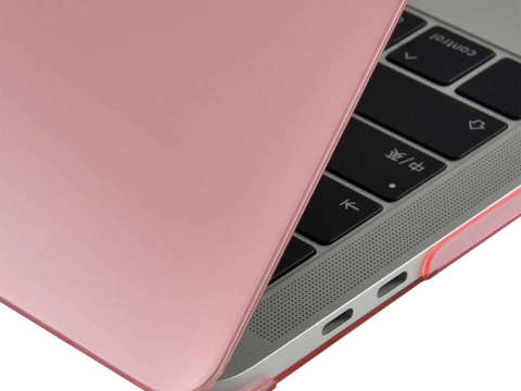 Etui Alogy Hard Case mat do Apple MacBook Pro 13 M1 2021 Różowy + Folia + Nakładka na klawiaturę + Torba neopren