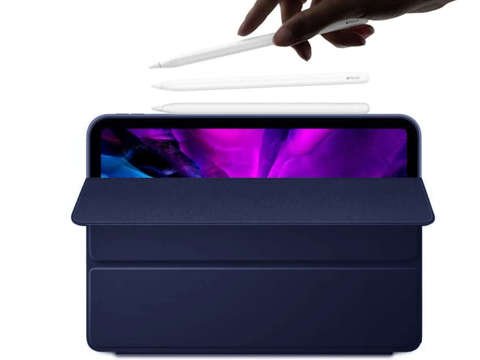 Etui Alogy Smart Pencil Case do iPad Air 4 2020/ 5 2022/ iPad Pro 11 Granatowe + Szkło