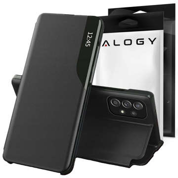 Etui Alogy Smart View Cover z klapką portfel skórzane do Samsung Galaxy A13 4G/LTE + Szkło