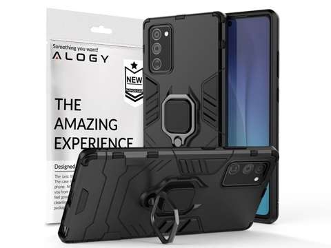 Etui Alogy Stand Ring Armor do Samsung Galaxy Note 20 czarne