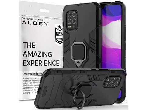 Etui Alogy Stand Ring Armor do Xiaomi Mi 10 Lite czarne