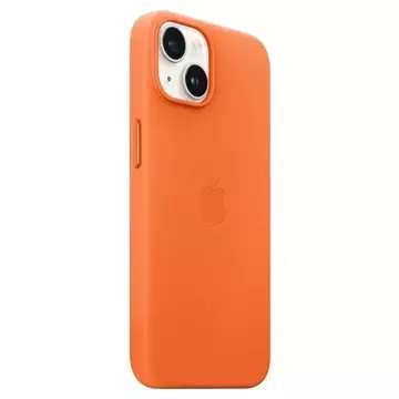 Etui Apple MPPF3ZM/A do iPhone 14 Plus 6,7" pomarańczowy/orange Leather Case MagSafe