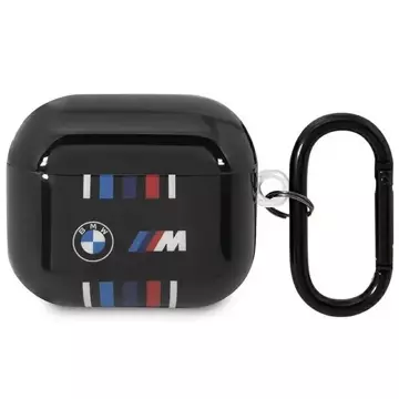 Etui BMW BMA322SWTK do AirPods 3 gen cover czarny/black Multiple Colored Lines