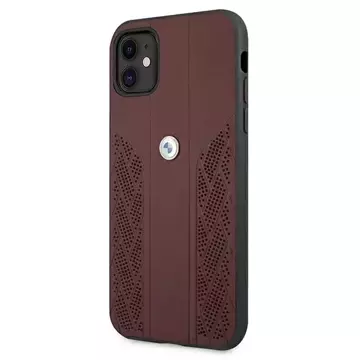 Etui BMW BMHCN61RSPPR do Apple iPhone 11/ Xr hardcase Leather Curve Perforate