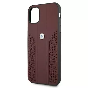 Etui BMW BMHCN61RSPPR do Apple iPhone 11/ Xr hardcase Leather Curve Perforate