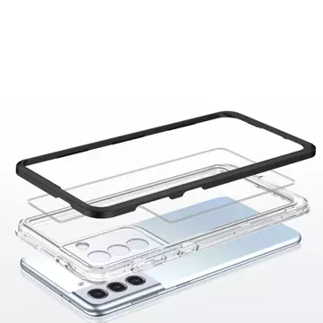 Etui Clear 3in1 do Samsung Galaxy S23+ Plus silikonowy pokrowiec z ramką czarne