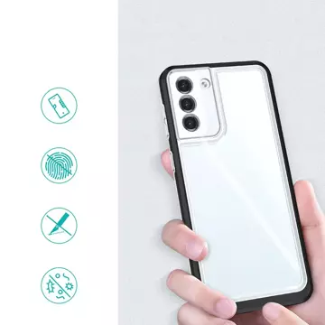 Etui Clear 3in1 do Samsung Galaxy S23+ Plus silikonowy pokrowiec z ramką czarne