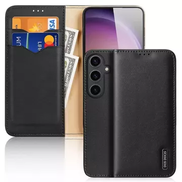 Etui DUX DUCIS Hivo - skórzane etui portfelik do Samsung Galaxy S24 Plus czarne