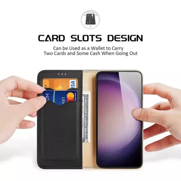 Etui DUX DUCIS Hivo - skórzane etui portfelik do Samsung Galaxy S24 Plus czarne