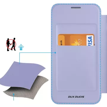 Etui Dux Ducis Skin X Pro z magnetycznym ringiem / podstawką do Samsung S24+ - fioletowe