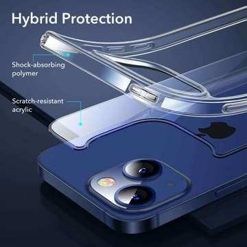 Etui ESR Classic Hybrid 2x Szkło ESR Screen Shield do Apple iPhone 13 Clear