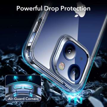 Etui ESR Classic Hybrid 2x Szkło ESR Screen Shield do Apple iPhone 13 Clear