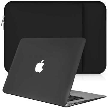 Etui Futerał Neopren + Hard Case MacBooka Air 13 Czarny